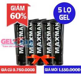 Giảm 60% khi mua Combo 5 lọ Gel Maxman USA hỗ trợ tăng kích thước dương vật