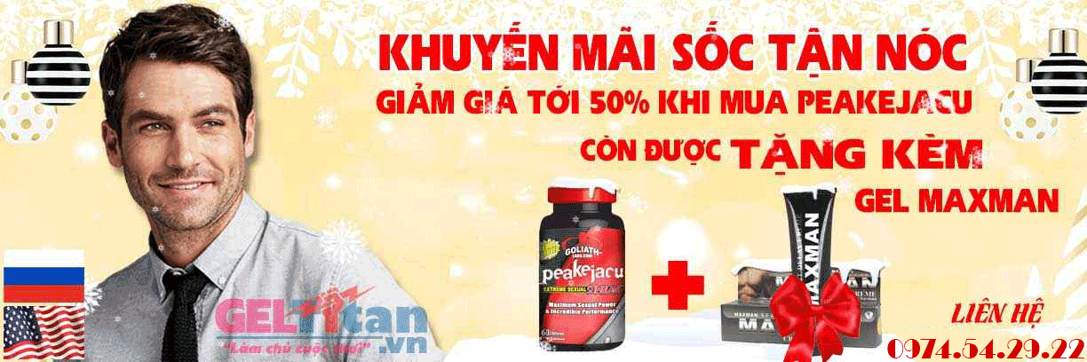 [Khuyến mãi] Mua 1 lọ Peakejacu giảm 50% tặng kèm 1 Gel Maxman USA